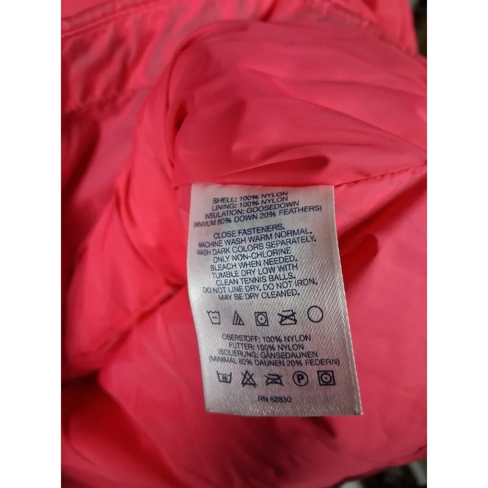 Lands End Womens Jacket‎  XL Pink Goose Down Puffer Vest Vintage Outdoor Gorp